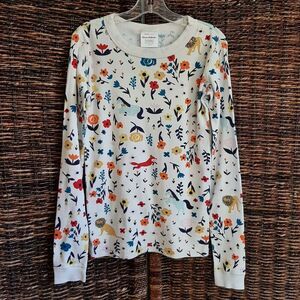 Hanna Andersson 100% Organic Cotton Pajama Shirt Girl's 14 160 Unicorn Owl Fox